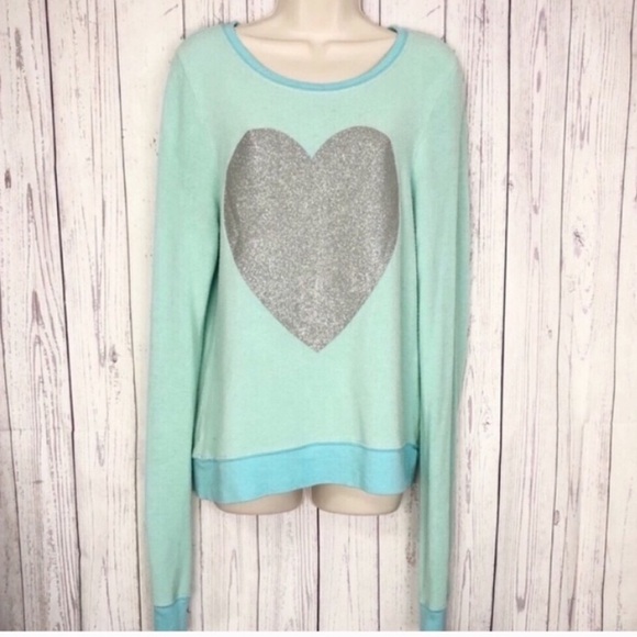 Wildfox blue silver glitter baggy beach ju… - Picture 1 of 8